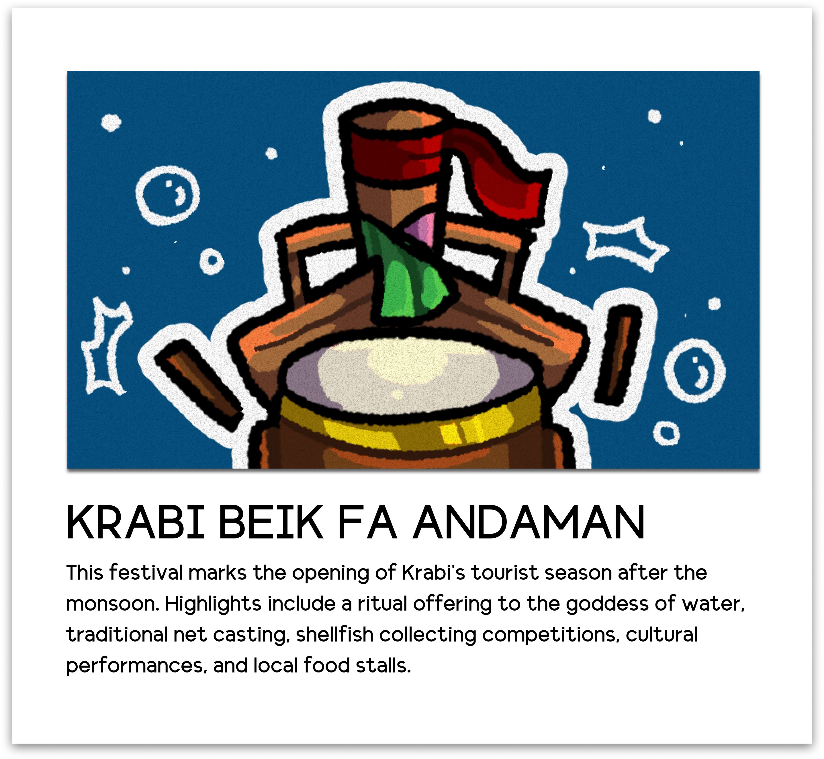 Krabi festival card
